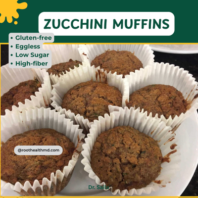 Gluten-Free Zucchini or Bottle Gourd Muffins (Eggless, Low-Sugar, High-Fiber)